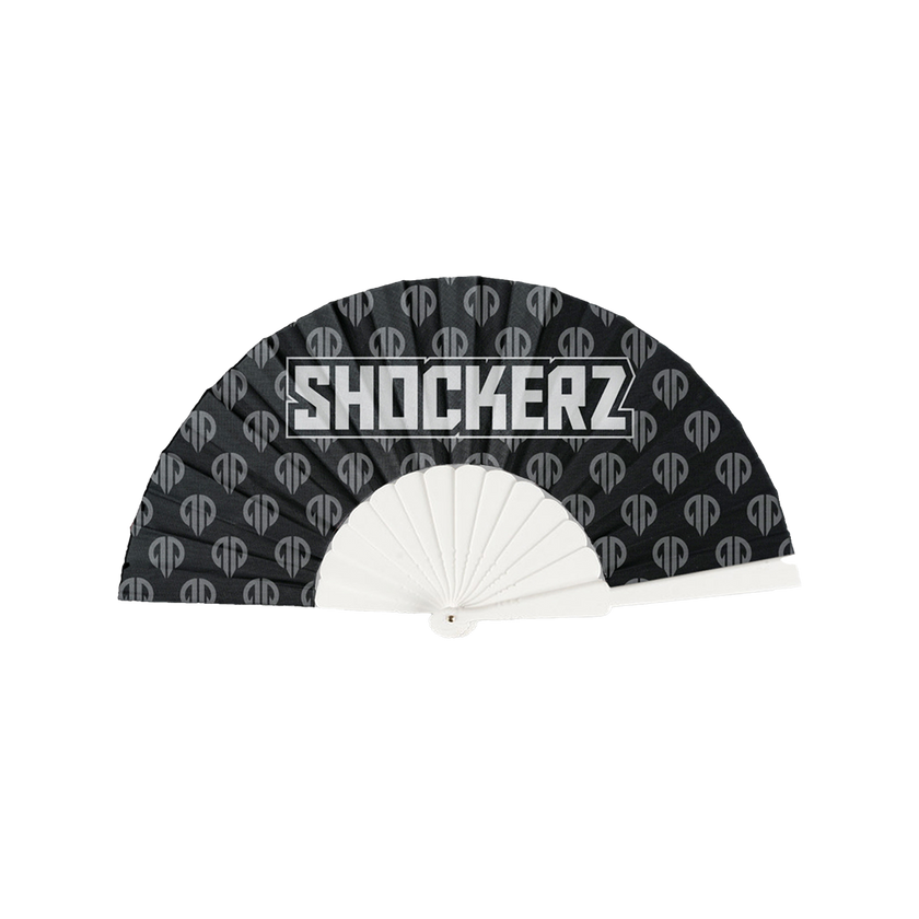 Shockerz logo's all over fan